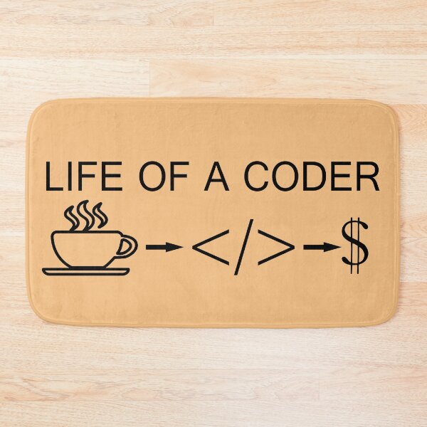 Item preview, LIFE OF A CODER designed and sold by Aclothing.