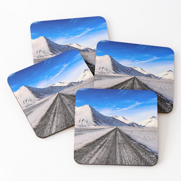 Item preview, Snow covered road new Vestrahorn designed and sold by Kana Photography.
