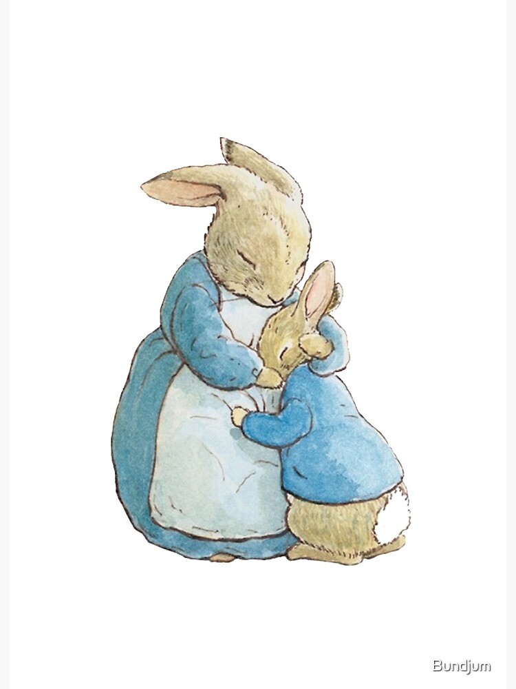 Peter Rabbit and his mother Art Board Print