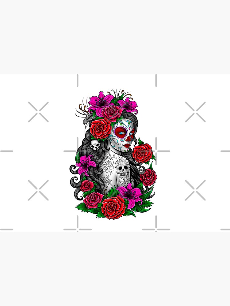 catrina mexican skull tattoo by guillermofarze