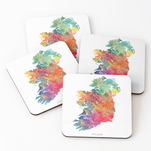 Item preview,  Ireland Watercolor Map by Zouzounio Art designed and sold by zouzounioart.