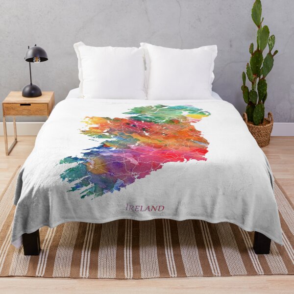 Item preview,  Ireland Watercolor Map by Zouzounio Art designed and sold by zouzounioart.