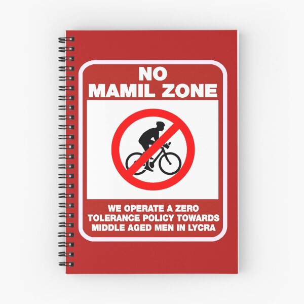 Item preview, Funny No MAMIL Zone Sticker designed and sold by markstones.