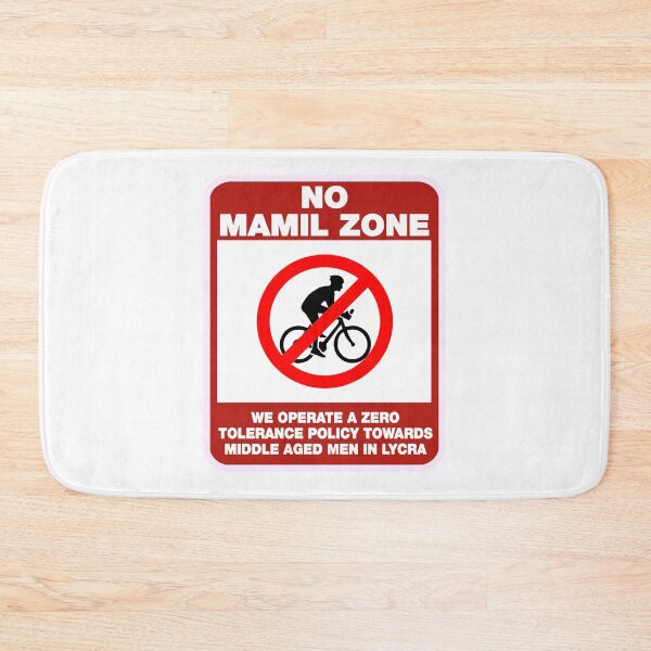 Item preview, Funny No MAMIL Zone Sticker designed and sold by markstones.