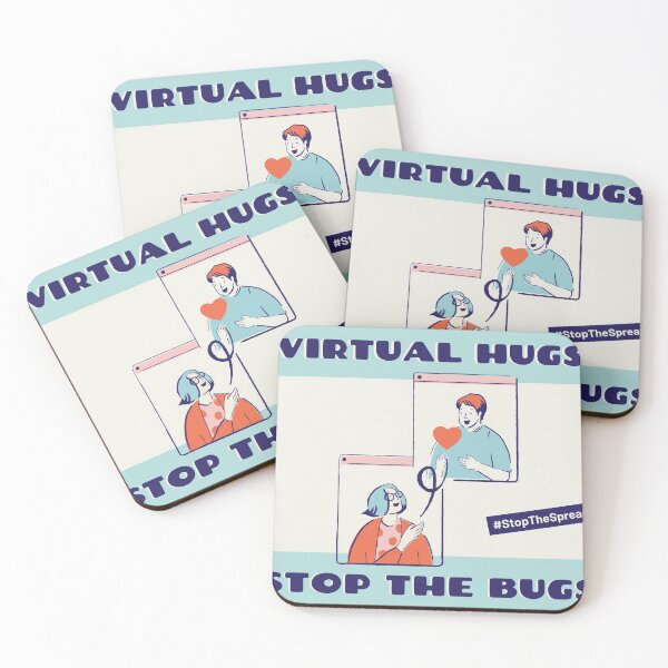Item preview, Corona Virus - Virtual Hugs Stop The Bugs #StopTheSpread designed and sold by javes93.