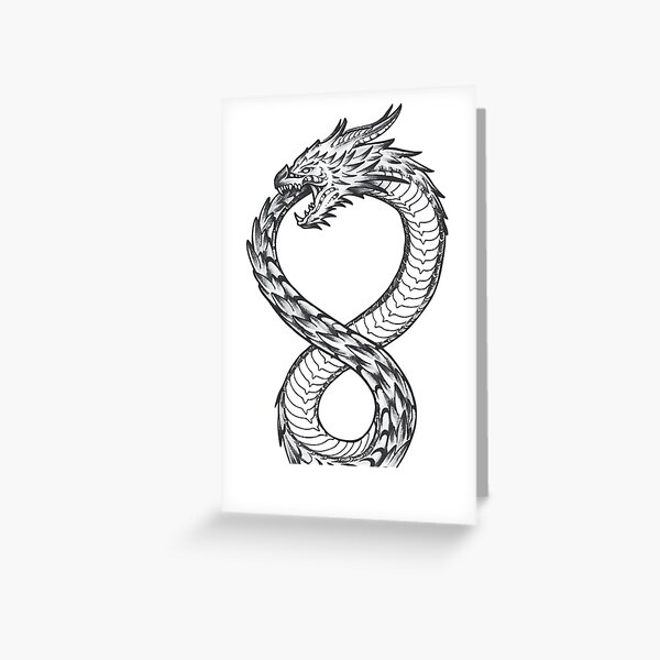 Grusskarten Infinity Tattoo Redbubble