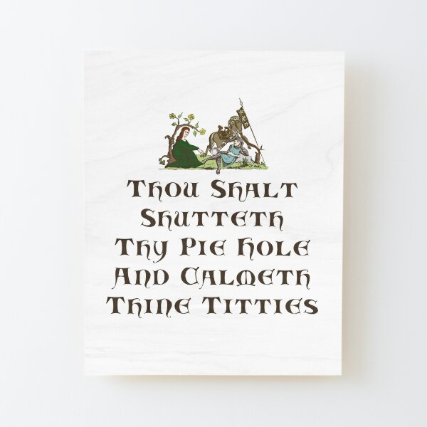 Calmeth Thine Titties Poster Wall Tapestry by Design & Art