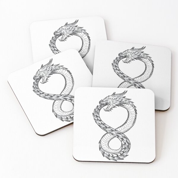 Item preview, Altered Infinity Dragon Ouroboros Tattoo designed and sold by MotoringZen.