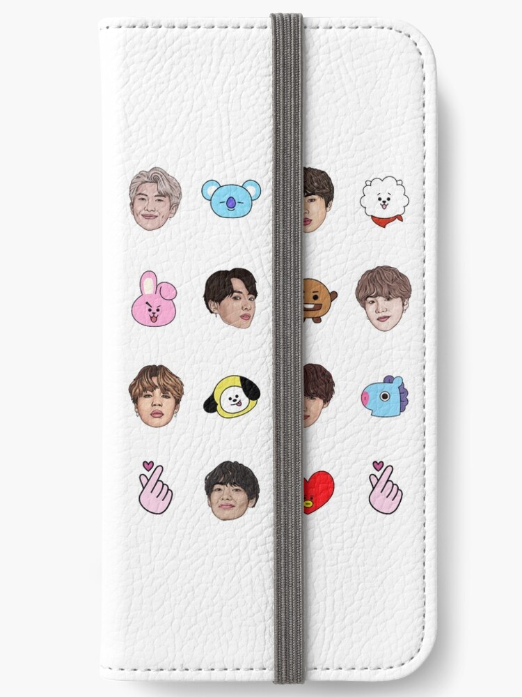 Cute BTS BT21 iPhone Wallet