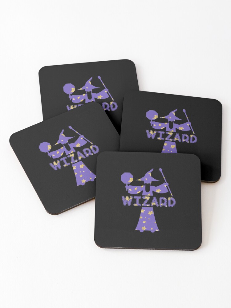 Thumbnail 1 of 5, Coasters (Set of 4), Wizard designed and sold by Go-Stomp.