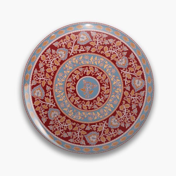 Item preview, Round decorative floral ornament. Indian style. Kalamkari. designed and sold by Skaska.