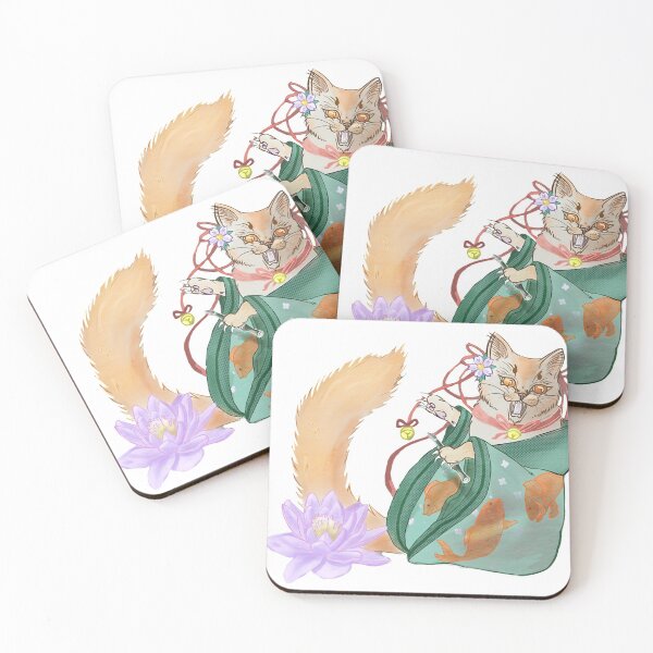 Item preview, japan cat with kimono designed and sold by NevermindOnArt.