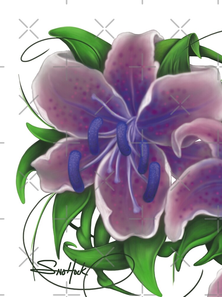 Twisted Purple Lillies by snohock