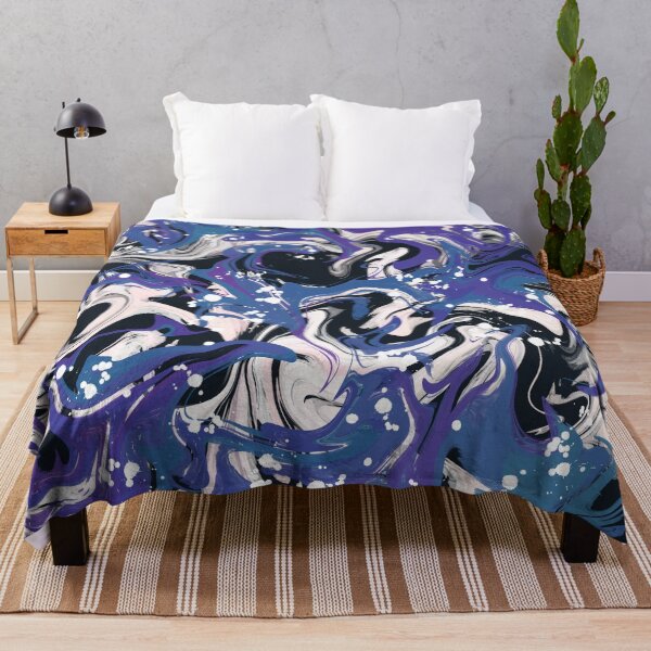 Item preview, Blue, Purple & White Abstract Resin Art designed and sold by wjrtapp.