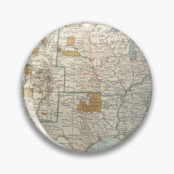 Item preview, Antique United States Map designed and sold by Rainbows Galore.