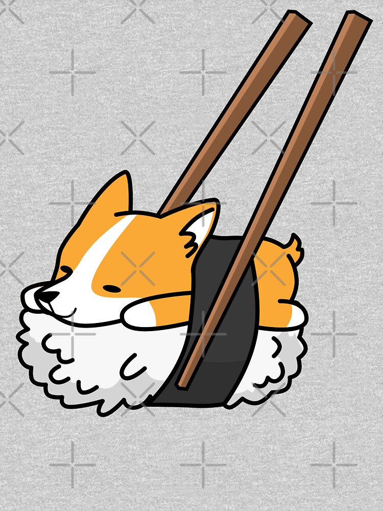 Funny Sushi Corgi by ilovepaws