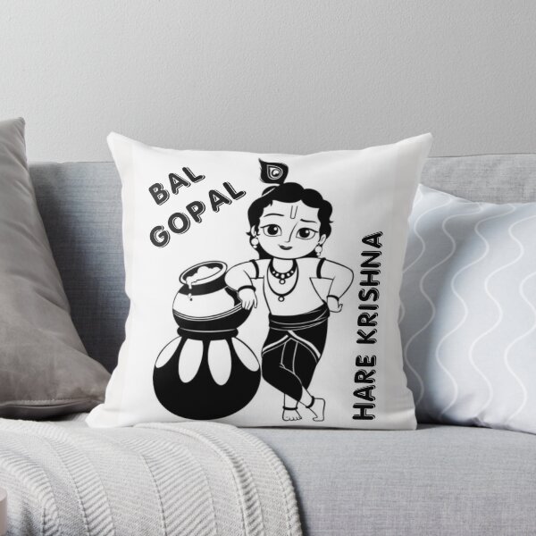 Lord Krishna Throw Pillow