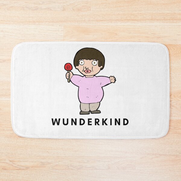 Artikelvorschau, Deutsch Funny Kid Wunderkind T-Shirt Dark Hair Dumb entworfen und verkauft von Time4German.