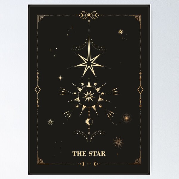 Item preview, The Star Tarot Card designed and sold by noveltiko.