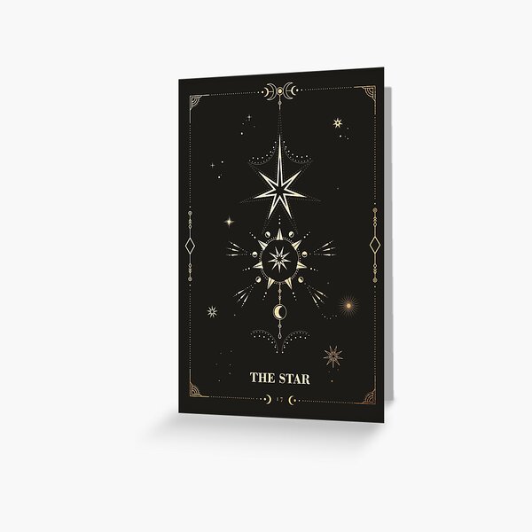 Vista previa del artículo con la obra «La carta del tarot estrella», diseñado y vendido por noveltiko.