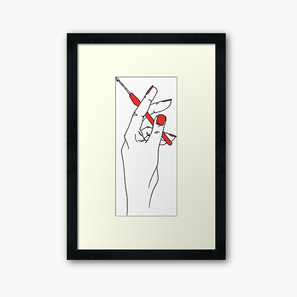 I love crochet Framed Art Print