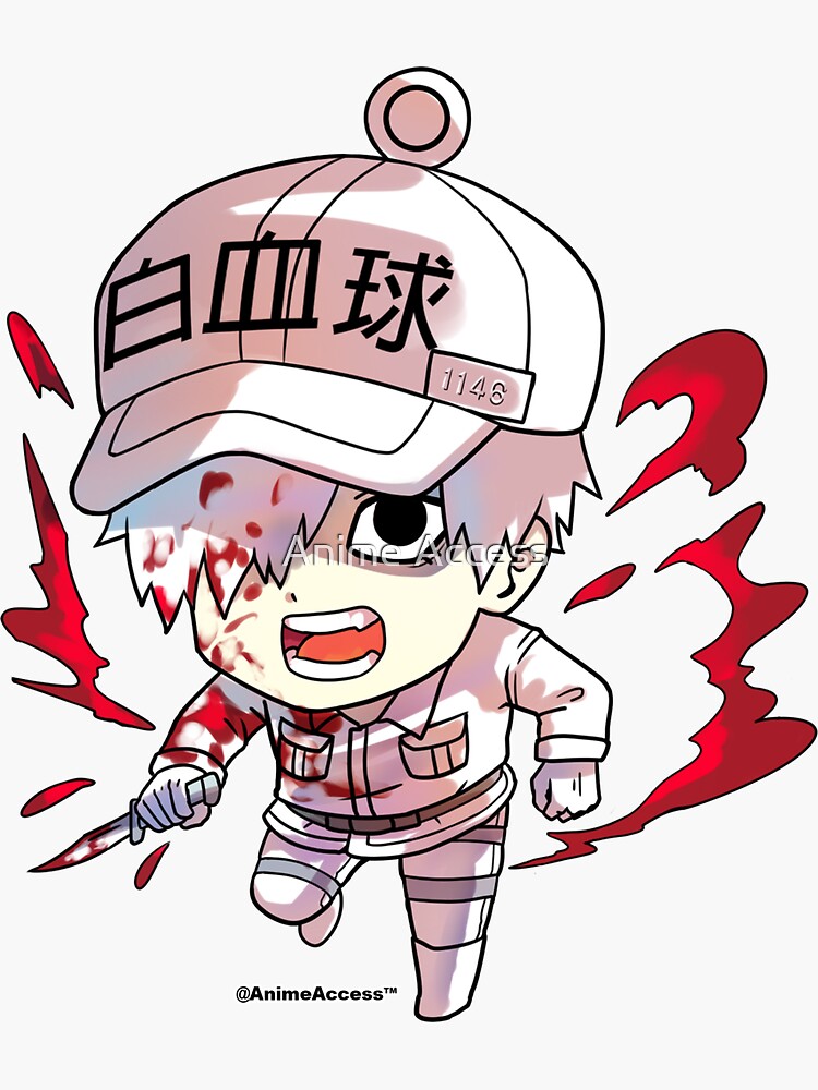 Hataraku Saibou Black Hataraku! Capsule Rubber Mascot: White Blood Cell  - My Anime Shelf