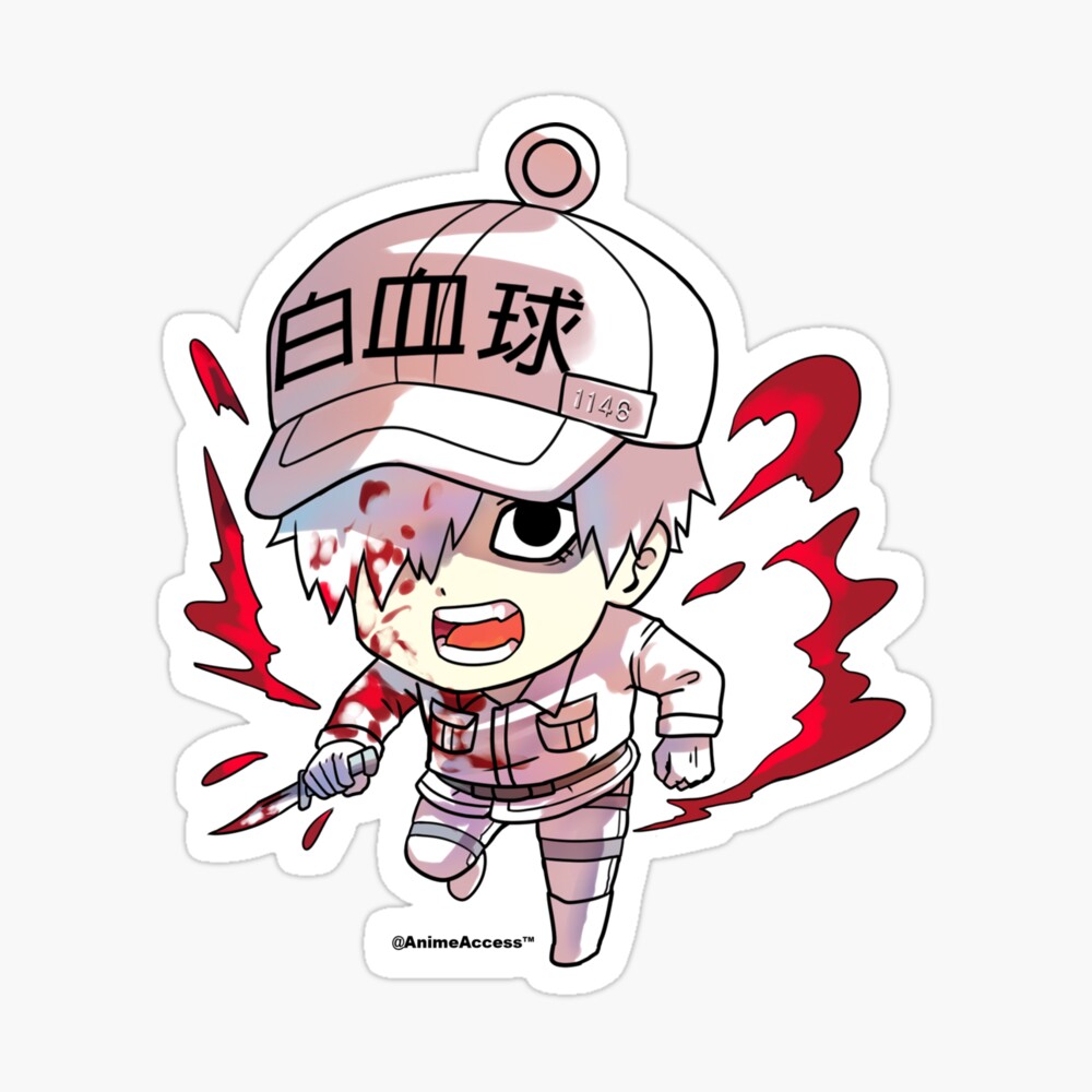 Red Blood Cell Hataraku Saibou - Cells At Work - Pin