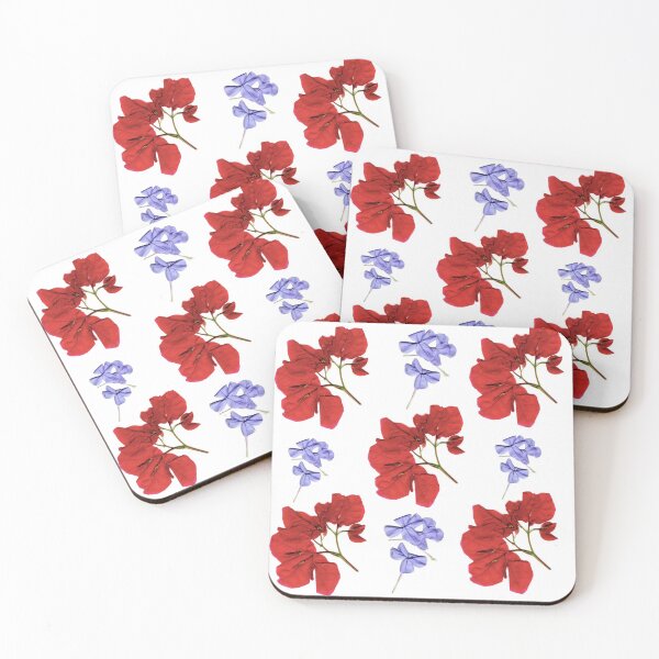 Item preview, Red and Purple Flowers designed and sold by LauraRepoOrtega.
