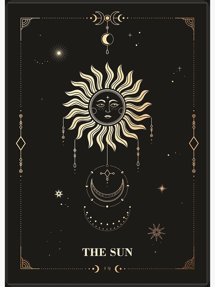 the-sun-tarot-card-art-print-for-sale-by-noveltiko-redbubble