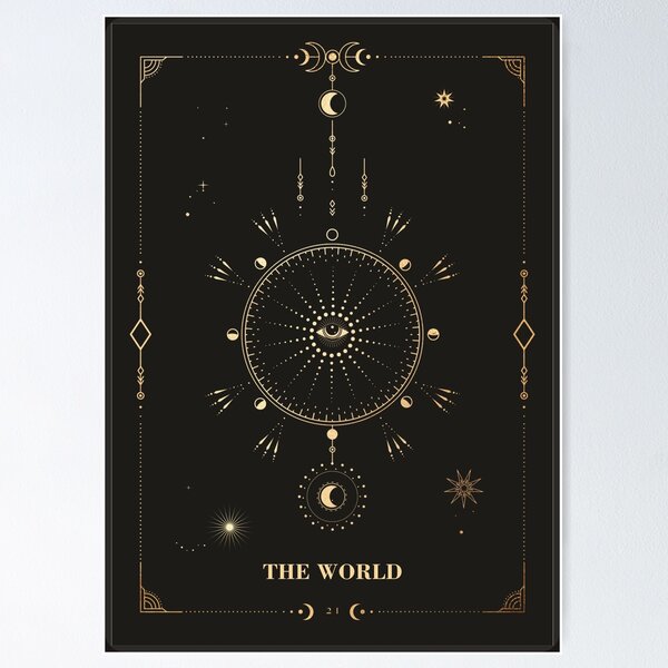 Item preview, The World Tarot Card designed and sold by noveltiko.