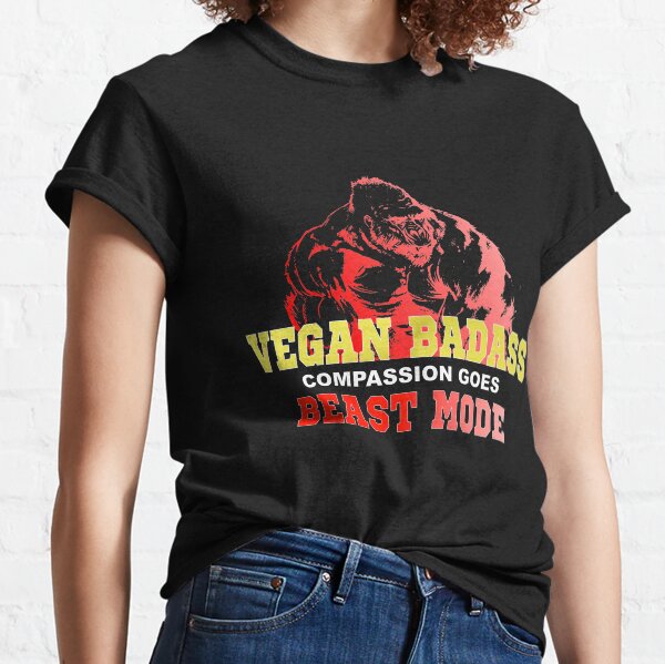 Vegan Gorilla Badass Bodybuilder Classic T-Shirt