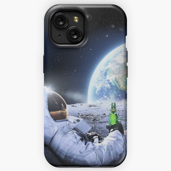L'astronaute sur la lune avec de la bière quality Qualité HQ, meilleure vente Coque antichoc iPhone