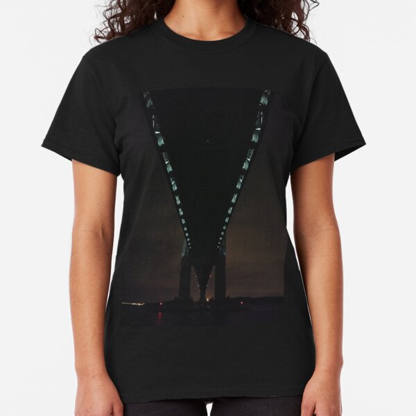 Verrazano Narrows Bridge, #Verrazano, #Narrows, #Bridge, #VerrazanoNarrowsBridge, #VerrazanoBridge, #NewYorkCity, #NewYork, #Brooklyn, #StatenIsland Classic T-Shirt