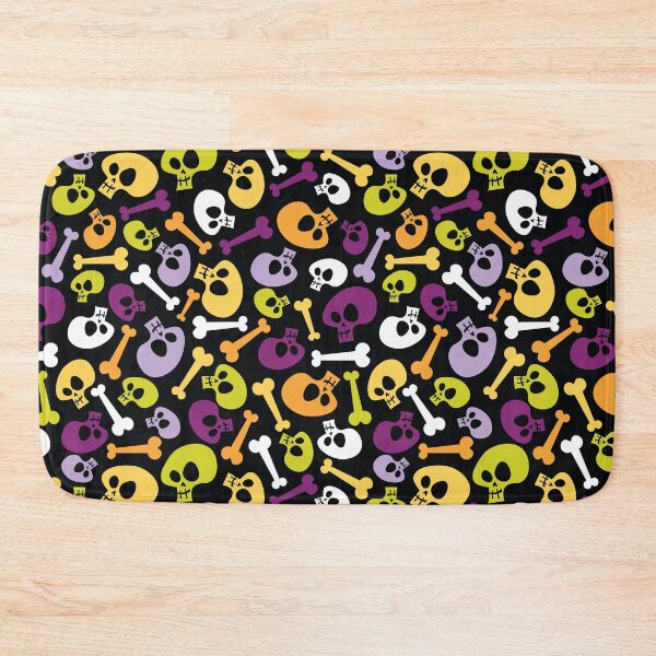 Item preview, Cartoon Halloween Skulls designed and sold by Rainbows Galore.