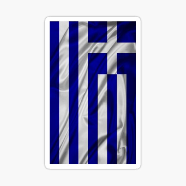 Greek Flag Sticker By Grprints Redbubble