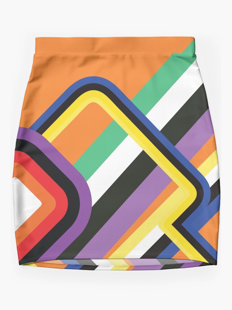 60s top rainbow skirt