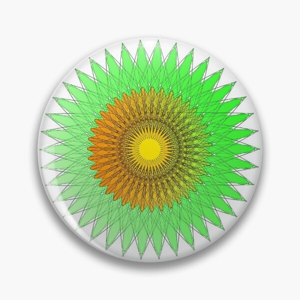 Item preview, Geometric Pattern in Shaded Green & Orange designed and sold by BleuSky.