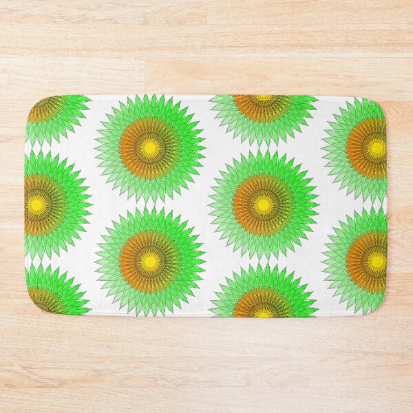 Item preview, Geometric Pattern in Shaded Green & Orange designed and sold by BleuSky.