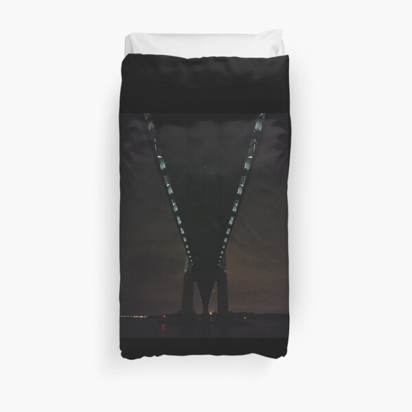 Verrazano Narrows Bridge, #Verrazano, #Narrows, #Bridge, #VerrazanoNarrowsBridge, #VerrazanoBridge, #NewYorkCity, #NewYork, #Brooklyn, #StatenIsland Duvet Cover