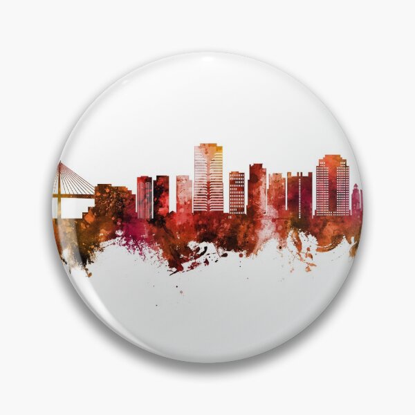 Item preview, Long Beach California Skyline designed and sold by ArtPrints.