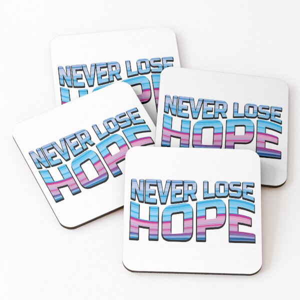 Item preview, Never Lose Hope Car Bumper Sticker (90's Vintage Retro Logo Banner • Motivational Quote) designed and sold by SassyClassyMe.