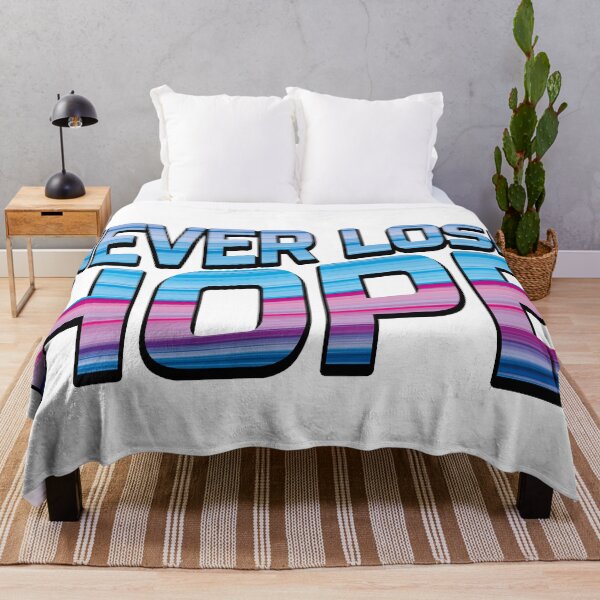 Item preview, Never Lose Hope Car Bumper Sticker (90's Vintage Retro Logo Banner • Motivational Quote) designed and sold by SassyClassyMe.