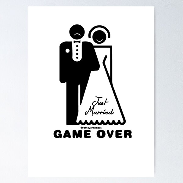 Marriage Game Over, Marriage, bride, event, game over, gameover, groom,  iCreate, HD phone wallpaper