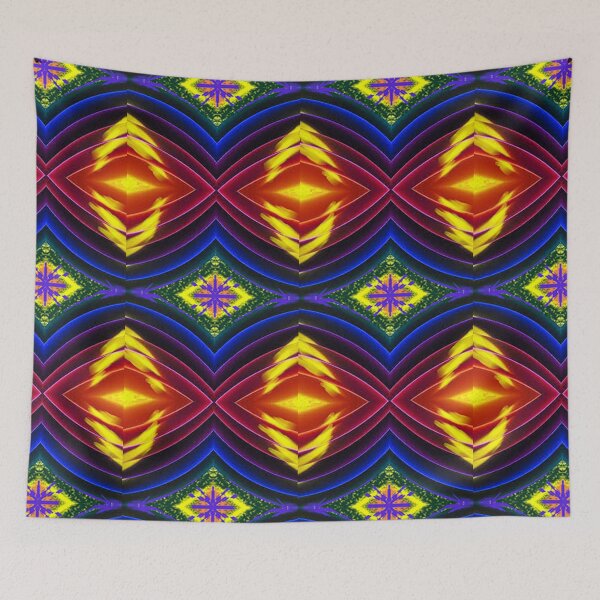 Item preview, SQUARE ABSTRACTION,colorful abstraction, psychedelic Arte Abstracto, abstract art design designed and sold by Adri Barnard.