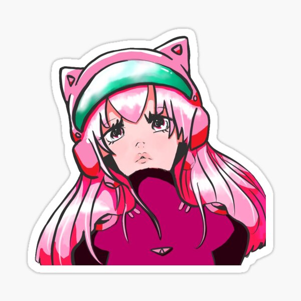 Gamer Anime Girl Stickers Redbubble - roblox bloxburg friends sticker by sakura lucy