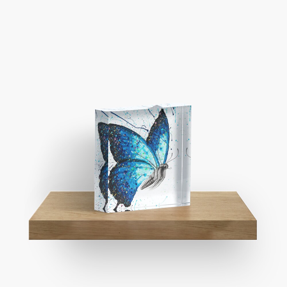 Ashvin Harrison Canvas Prints - Blue Freedom Butterfly ( Animals > Insects & Bugs > Butterflies art) - 26x18 in