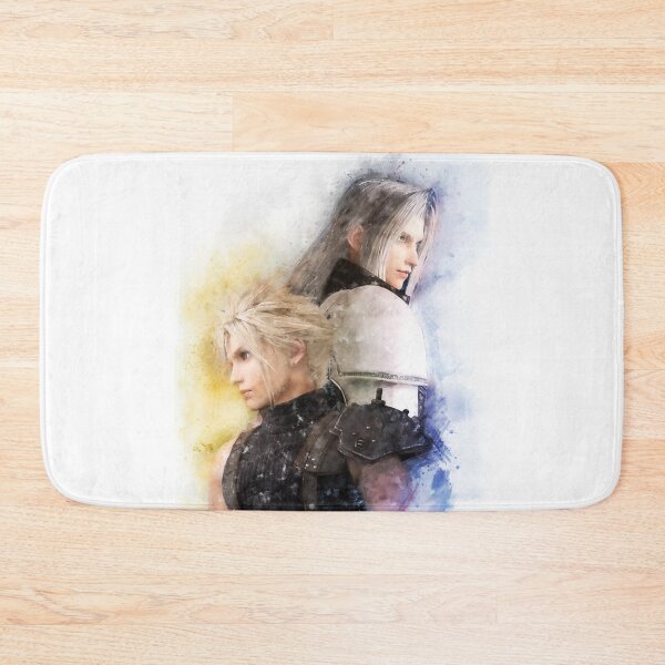 Item preview, Watercolor portrait of Cloud Strife and Sephiroth 2 designed and sold by PetsArt.