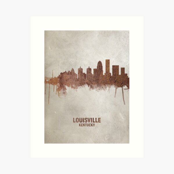 Item preview, Louisville Kentucky City Skyline designed and sold by ArtPrints.