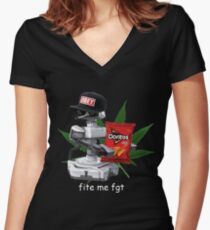 MLG R.O.B Women's Fitted V-Neck T-Shirt