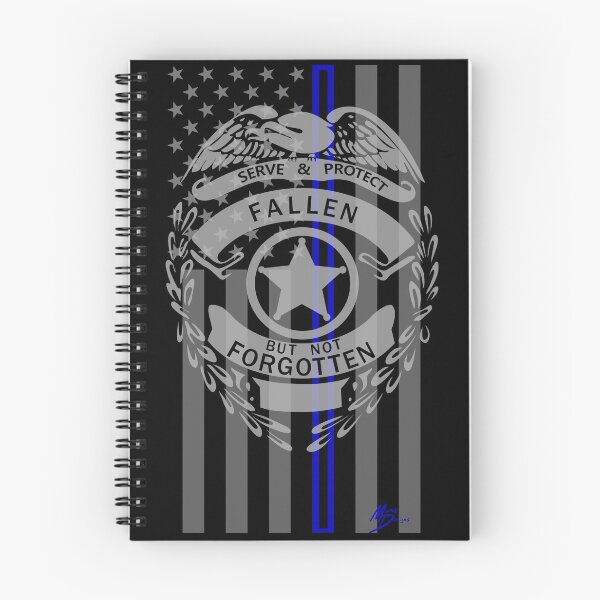 Item preview, FALLEN BUT NOT FORGOTTEN  law enforcement thin blue line american flag designed and sold by MortalDesigns.